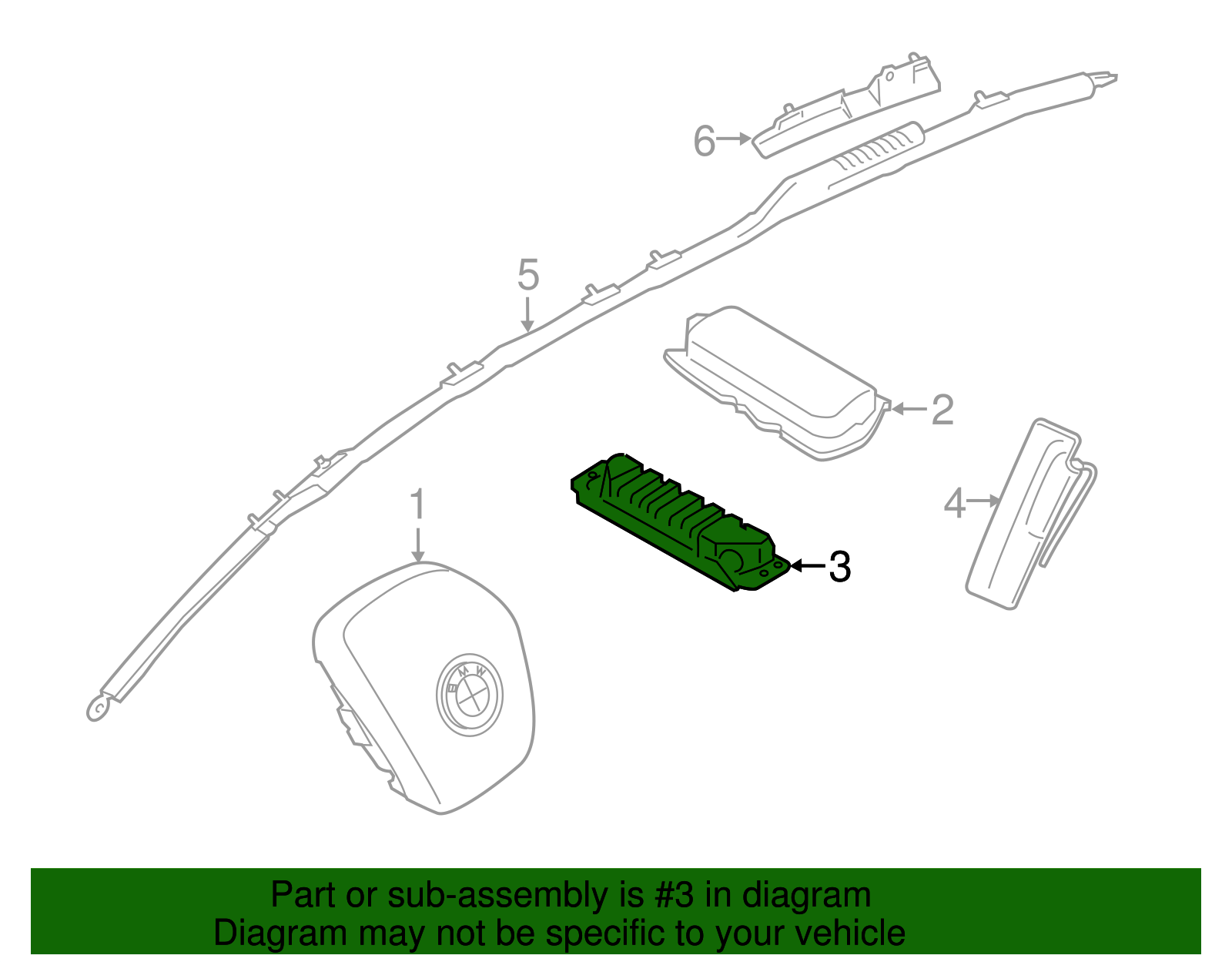 Knee Inflator Module - BMW (72129281072)