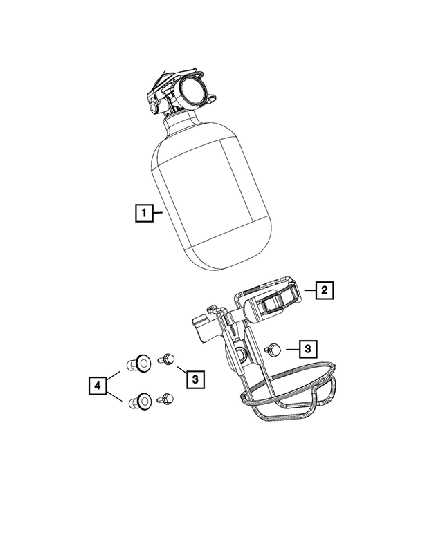 68117735AA - Wheels: Fire Extinguisher for Mopar Image image