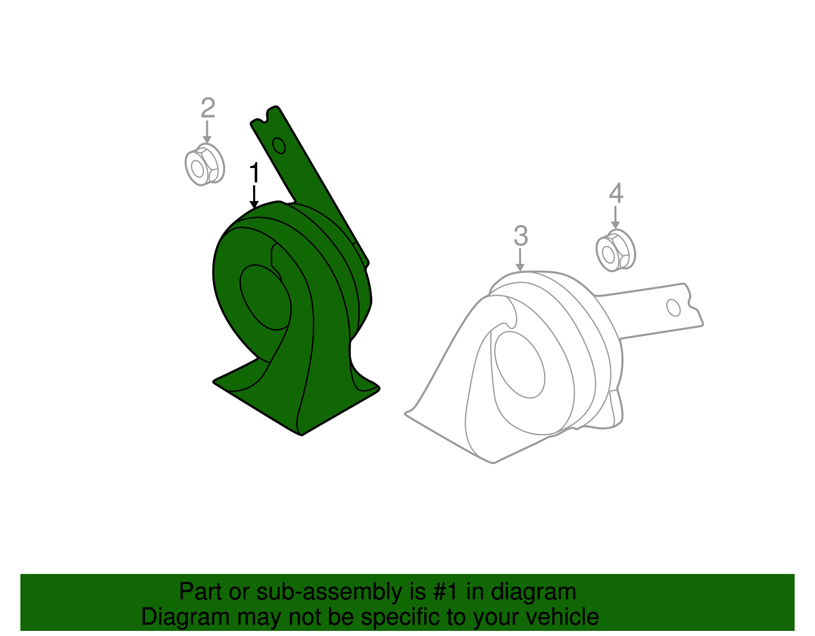thumbnail image 2 of Soillar Car Horn Set For Hyundai Kia - 96610-2D100, 96610-22400, 96610-27200 (High/Low Tone) 2 of 5