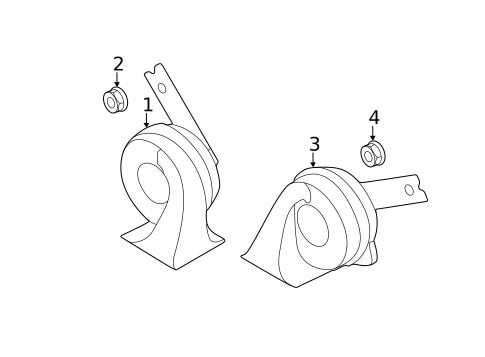 Horn for 2012 Kia Optima #0