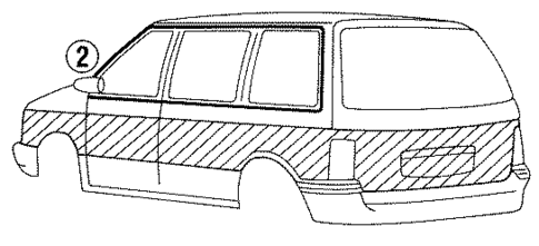 Stripe Tape for 1992 Chrysler Town & Country #0