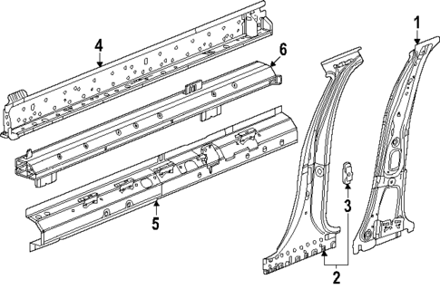 Center Pillar & Rocker for 2024 Honda Prologue #0