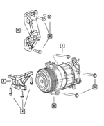 6509285AA - Air Conditioners and Heaters: Hex Flange Head Bolt for Mopar Image