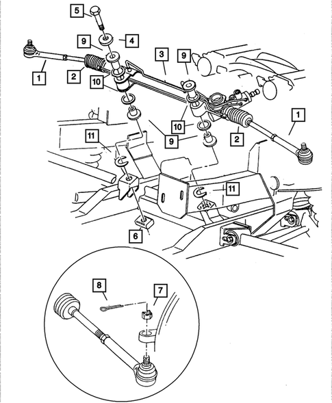 Steering Gear for 2002 Dodge Viper #0