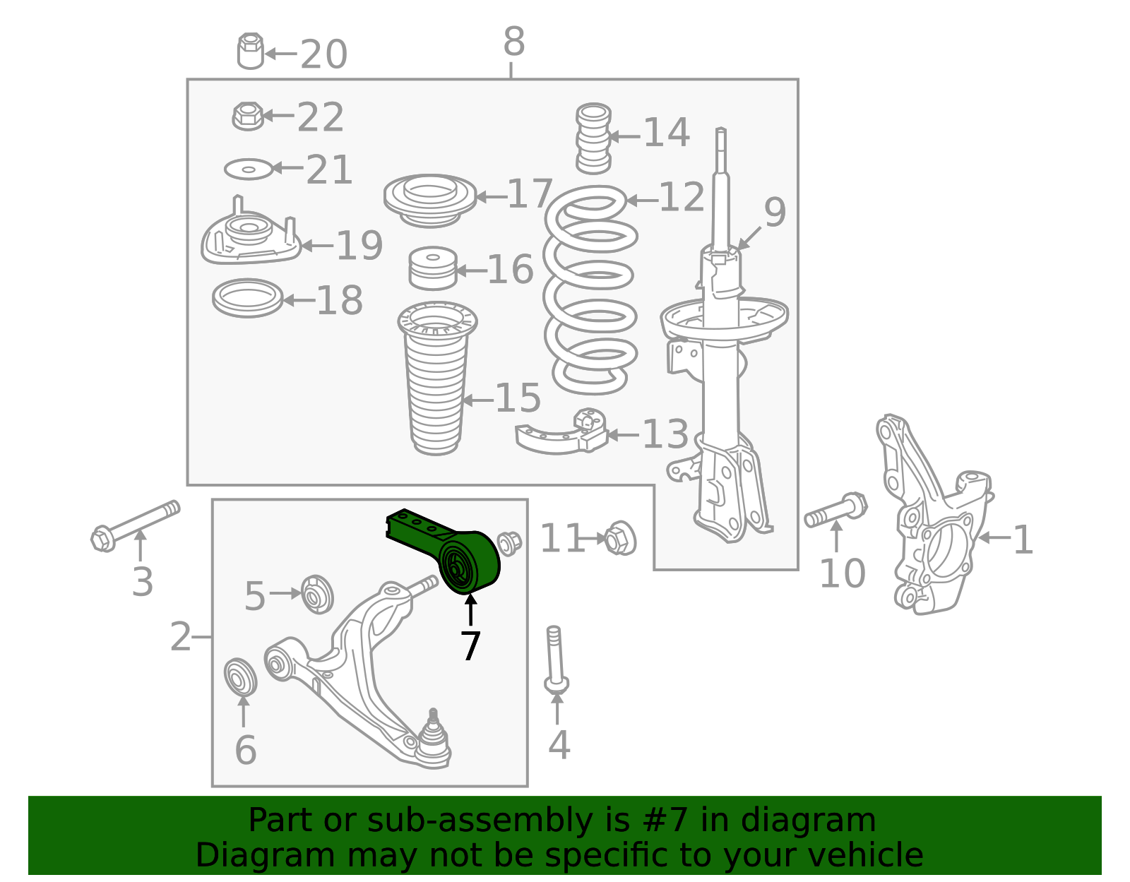 51395-SZA-A05 - Bracket L Front - 2011-2015 Honda Pilot | Honda