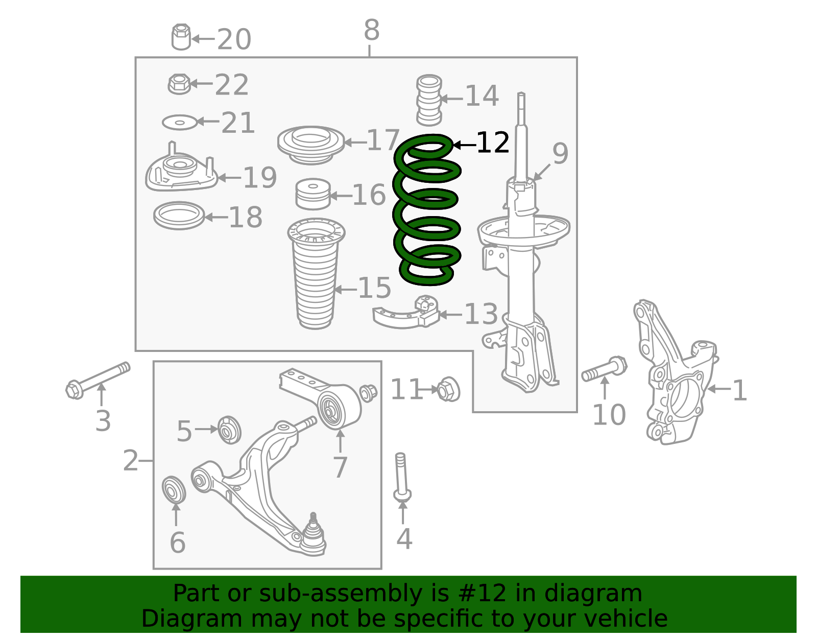 2009-2015 Honda Pilot Coil Spring 51401-SZA-A04 | OEM Parts Online