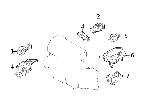 Engine & Trans Mounting for 2016 Nissan Juke #2