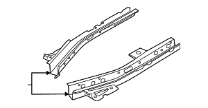 L1MZ7810063B - Body: Floor Side Rail for Ford Image