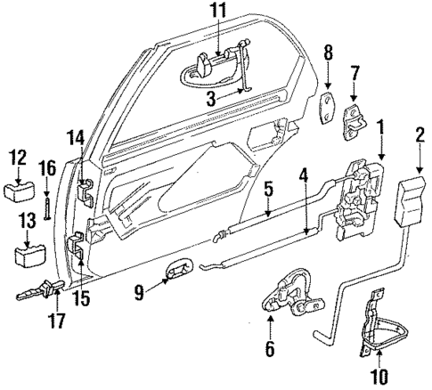 Lock & Hardware for 1996 Dodge Intrepid #1