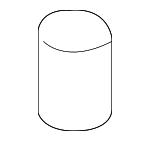 817381E000 - Body: Hood Bumper for Hyundai: Accent, Azera, Elantra, Elantra Coupe, Elantra GT, Entourage, Equus, Excel, Genesis Coupe, Santa Fe, Santa Fe Sport, Santa Fe XL, Sonata, Tiburon, Tucson Image