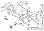 31112283741 - Front Axle: Front Axle Support for BMW Image