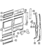 68009152AA - Body Sheet Metal Except Doors: Body Side Panel for Mopar Image