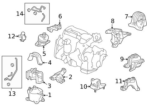 Engine & Trans Mounting for 2016 Honda Accord #0