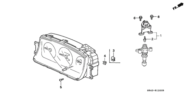 Combination Meter for 1992 Honda Civic #0