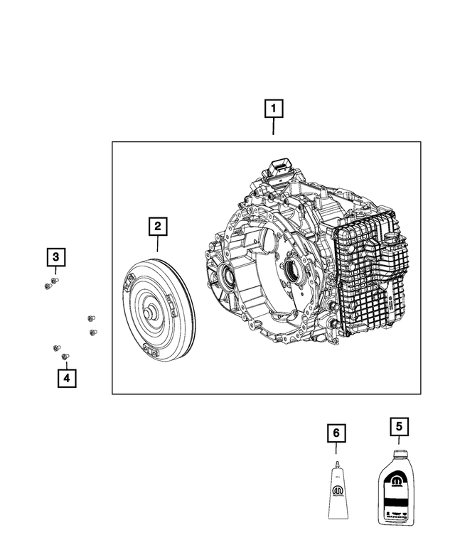 68429325AA - Transmission: With Torque Converter Transmission Kit for Mopar Image