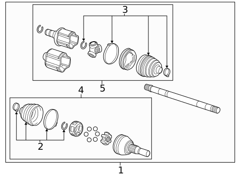 Drive Axles for 2013 Cadillac CTS #0