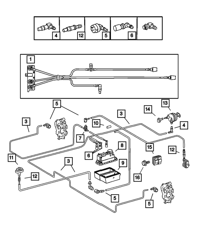 « 5098831AA – Doors and Related Parts : Dépression Durite pour Mopar Image »