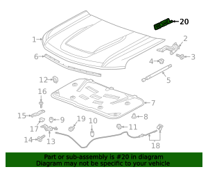 2020-2026 Chevrolet Nameplate 23400422 GM | GMPartsDirect.com