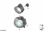 63177238787 - Lighting: Fog Lights, Left for BMW Image