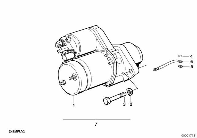 12419062425 - Engine Electrical System: Starter -  for BMW-Motorrad Image