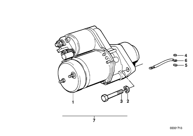 61121243473 - : Battery Cable (Plus Pole) for BMW-Motorrad Image