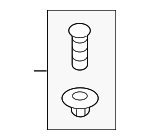 861552H100 - Engine: Air Duct Retainer for Kia: Carnival, Forte, Forte Koup, Forte5, K4, K900, Niro, Niro EV, Optima, Rio, Rio5, Sedona, Sorento, Sportage, Stinger Image