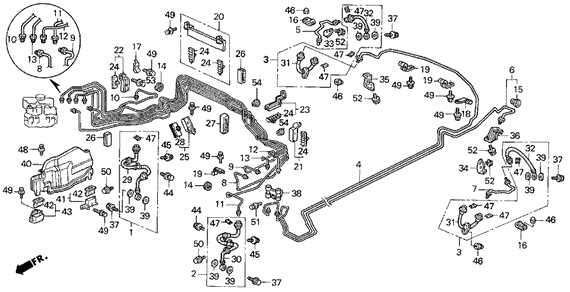 Brake Lines for 1994 Acura Vigor #0