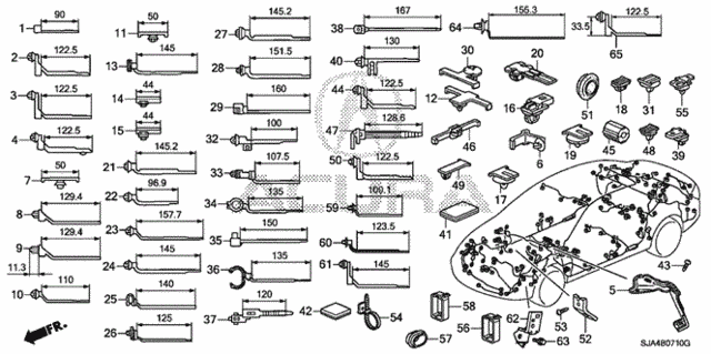 Harness Band - Bracket for 2007 Acura RL #0