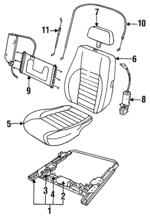 BEC16304AFW - : Headrest for Jaguar: XJS Image