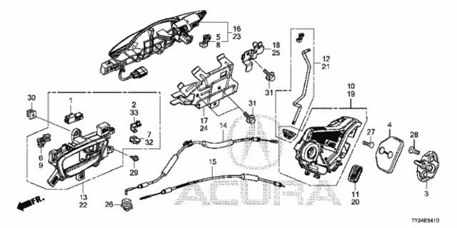 Rear Door Locks - Outer Handle for 2020 Acura RLX #0