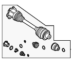 PAB407271C - Front Drive Axle: Axle Assembly for Porsche: Cayenne Image