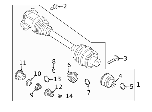 CV Boots & Related Components for 2024 Porsche Cayenne #0