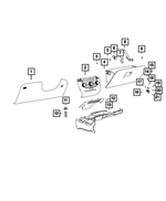 68046559AA - : Glove Box Door Latch Striker for Mopar Image