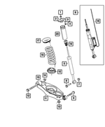 68260193AB - Rear Suspension: Suspension Shock Absorber for Chrysler: 300 Image