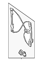 WLRA360 - Body: Motorcraftâ„¢ Window Regulator for Ford: F-150 Image