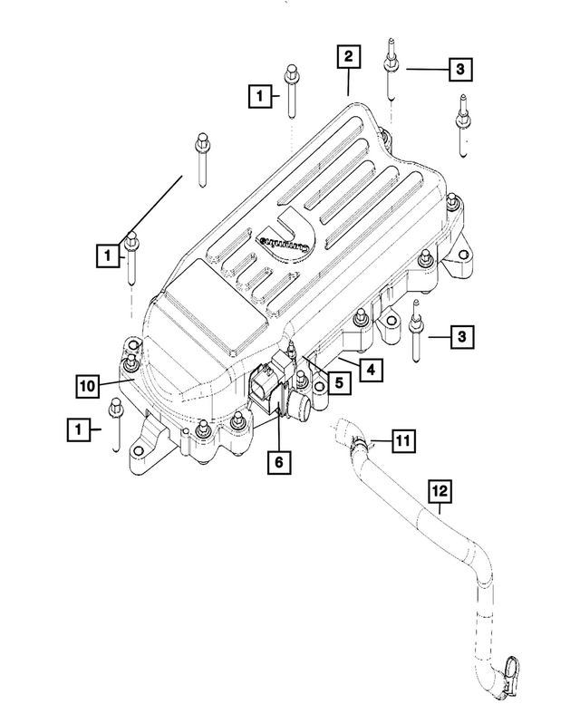 68722516AA - Engine: Crankcase Breather Cover for Mopar Image image