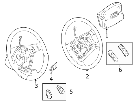Steering Wheel & Trim for 1997 Audi A4 #0