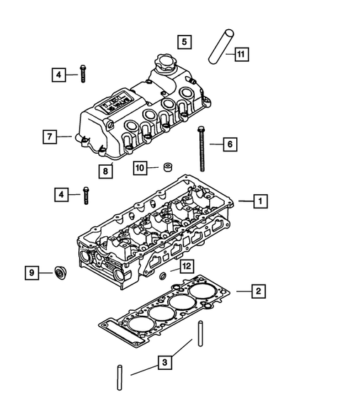 Cylinder Head for 2003 Chrysler PT Cruiser #0