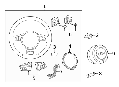 Steering Wheel & Trim for 2017 Audi A7 Quattro #0