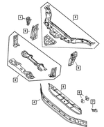 5098548AA - Frame, Bumper and Fascia: Fan Bracket for Chrysler: Crossfire Image