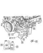 53013710AC - 3.7L Gas; Engine: Engine Oil Splash Guard, Secondary for Mopar Image