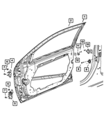 4816028AD - Doors, Door Mirrors and Related Parts: Pin for Mopar Image