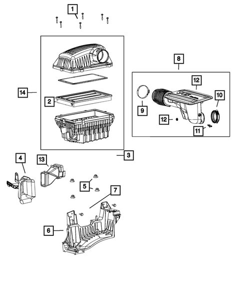 Air Cleaner for 2020 Ram 1500 #1