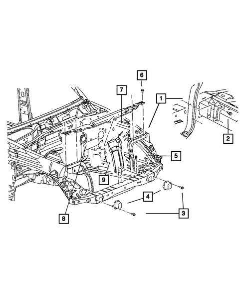 Radiator and Related Parts for 2006 Jeep Liberty #1