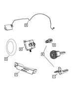 68066849AF - Electrical: Integrated Key Fob Transmitter for Mopar Image