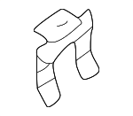 MB321058 - Body: Lock Cylinder Retainer for Mitsubishi Image