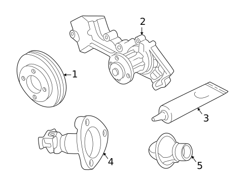 Water Pump for 2004 Nissan Frontier #0