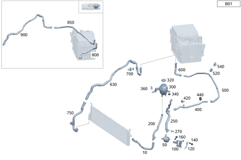 Battery Cooling System for 2023 Mercedes-Benz S500 #0