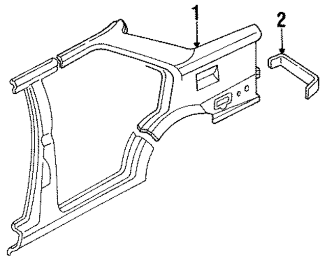 F1KY5427840AA - Body: Quarter Panel for Ford: Escort | Mercury: Tracer Image