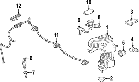 Wiper & Washer Components for 2025 Mercedes-Benz SL 55 AMG&reg; #0